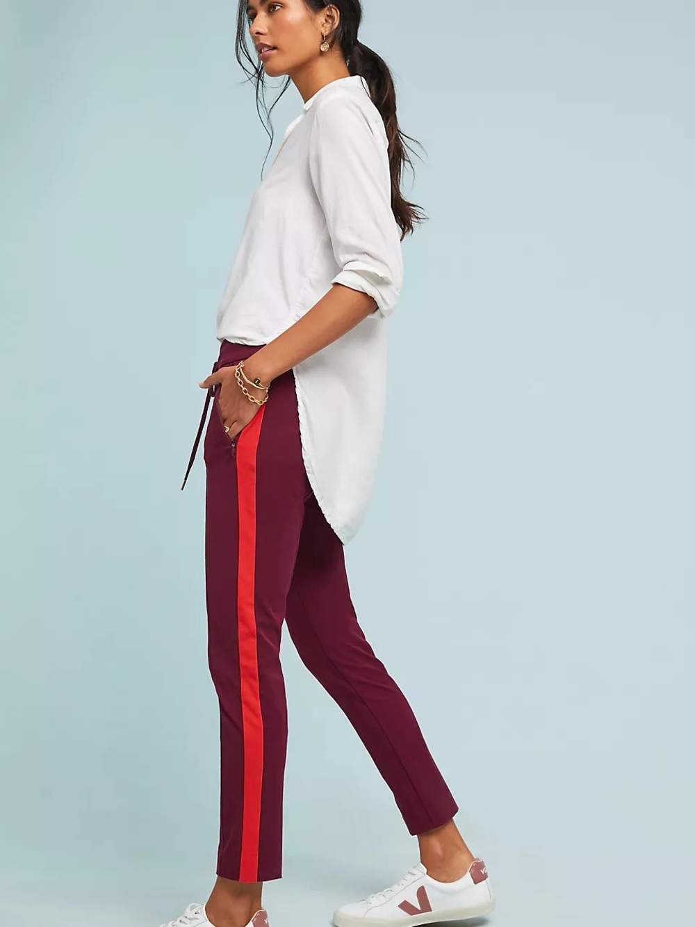 Anthropologie The Essential Slim Trouser Pants Women’s US 4 Stretch Cotton EUC